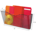 Deflecto Euro-Style DocuPocket, Smoke, DEF63102