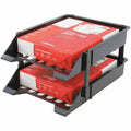 Deflecto SuperTray Countertop Tray, Black, 2 / Set, DEF63304