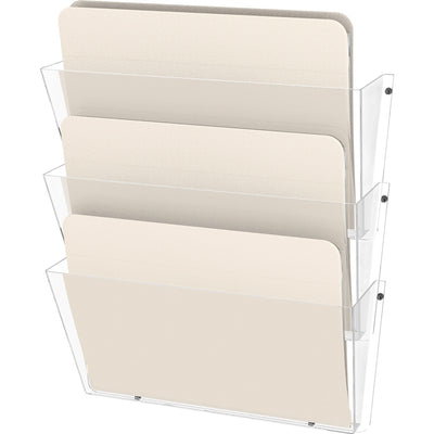 Deflecto Unbreakable DocuPocket, Clear, 3 / Pack, DEF63601RT