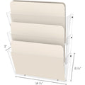 Deflecto Unbreakable DocuPocket, Clear, 3 / Pack, DEF63601RT