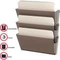 Deflecto Unbreakable DocuPocket, Smoke, 3 / Pack, DEF63602RT
