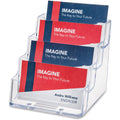 Deflecto Business Card Holder, Clear, DEF70841