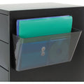 Deflecto Magnetic DocuPocket, Smoke, DEF73102
