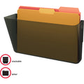 Deflecto EZ Link Stackable DocuPocket, Smoke, DEF73202