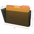 Deflecto EZ Link Stackable DocuPocket, Smoke, DEF73202