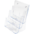 Deflecto Multi-Compartment DocuHolder, Clear, DEF77301