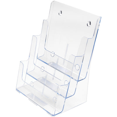 Deflecto Multi-Compartment DocuHolder, Clear, DEF77301