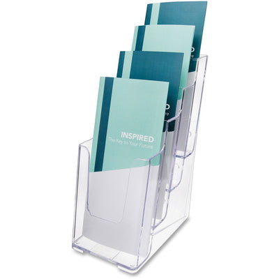 Deflecto Multi-Compartment DocuHolder, Clear, DEF77701