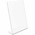 Deflecto Superior Image Slanted Sign Holders, Clear, DEF590101