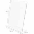 Deflecto Superior Image Slanted Sign Holders, Clear, DEF590101