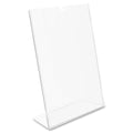 Deflecto Superior Image Slanted Sign Holders, Clear, DEF590301