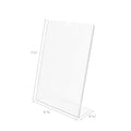 Deflecto Superior Image Slanted Sign Holders, Clear, DEF590301
