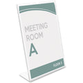 Deflecto Superior Image Slanted Sign Holders, Clear, DEF590301