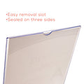 Deflecto Superior Image Slanted Sign Holders, Clear, DEF590301
