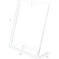 Deflecto Superior Image Slanted Sign Holders, Clear, DEF590601