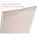 Deflecto Superior Image Slanted Sign Holders, Clear, DEF590601