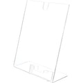 Deflecto Superior Image Slanted Sign Holders, Clear, DEF590601