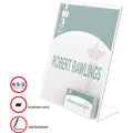 Deflecto Superior Image Slanted Sign Holders, Clear, DEF590601