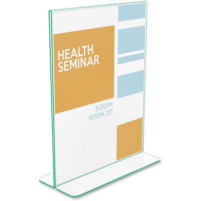 Deflecto Superior Image Premium Green Edge Sign Holder, DEF5991790