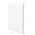 Deflecto Classic Image Wall Mount Sign Holder, Clear, DEF68201
