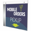 Deflecto Classic Image Wall Mount Sign Holders, Clear, DEF68301