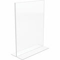 Deflecto Classic Image Double-Sided Sign Holder, Clear, DEF69201