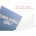 Deflecto Classic Image Double-Sided Sign Holder, Clear, DEF69301