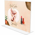 Deflecto Classic Image Double-Sided Sign Holder, Clear, DEF69301