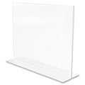 Deflecto Classic Image Double-Sided Sign Holder, Clear, DEF69301