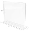 Deflecto Classic Image Double-Sided Sign Holder, Clear, DEF69301