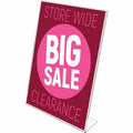 Deflecto Classic Image Slanted Sign Holder, Clear, DEF69701