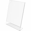 Deflecto Classic Image Slanted Sign Holder, Clear, DEF69701