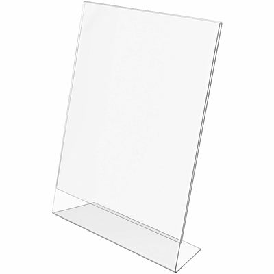 Deflecto Classic Image Slanted Sign Holder, Clear, DEF69701