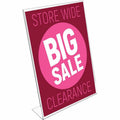 Deflecto Classic Image Slanted Sign Holder, Clear, DEF69701