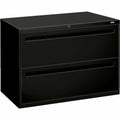 The HON Company HON Brigade 700 Series 2-Drawer Lateral, Black, HON792LP