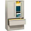 The HON HON Brigade 700 Series Lateral File - 2-Drawer, Light Gray, HON795LSQ