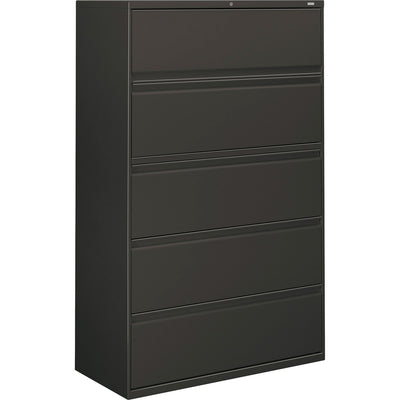 The HON HON Brigade 800 Series 5-Drawer Lateral, Charcoal, /CT — view 1
