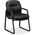 The HON HON Pillow-Soft Guest Chair, Leather, HON2093SR11T
