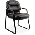 The HON HON Pillow-Soft Guest Chair, Leather, HON2093SR11T