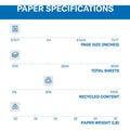 International Paper Company Hammermill Colors Recycled Copy Paper - Lilac, 8 1/2" x 11", 500 / Pack, HAM102269