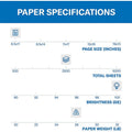 Sylvamo Hammermill Premium Color Copy Paper - White, 8 1/2" x 11", 5 / Carton, HAM102450