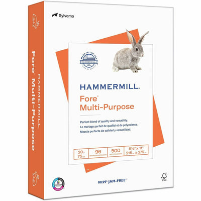 International Paper Company Hammermill Fore Multipurpose Copy Paper - White, 8 1/2" x 11", 10 / Carton, HAM10328-3