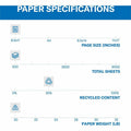 International Paper Company Hammermill Colors Recycled Copy Paper - Blue, 8 1/2" x 11", 10 / Pack, HAM10330-9