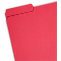 Smead 1/3 Tab Cut Letter Recycled Interior File Folder, Yellow, 8 1/2" Width x 11" Length, 100 / Box, SMD10229