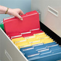 Smead 1/3 Tab Cut Letter Recycled Interior File Folder, Yellow, 8 1/2" Width x 11" Length, 100 / Box, SMD10229
