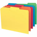 Smead 1/3 Tab Cut Letter Recycled Interior File Folder, Yellow, 8 1/2" Width x 11" Length, 100 / Box, SMD10229