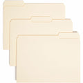 Smead 1/3 Tab Cut Letter Recycled Interior File Folder, Manila, 8 1/2" Width x 11" Length, 100 / Box, SMD10230