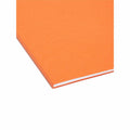 Smead 1/3 Tab Cut Letter Recycled Interior File Folder, Orange, 8 1/2" Width x 11" Length, 100 / Box, SMD10259