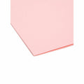 Smead 1/3 Tab Cut Letter Recycled Interior File Folder, Pink, 8 1/2" Width x 11" Length, 100 / Box, SMD10263