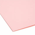 Smead 1/3 Tab Cut Letter Recycled Interior File Folder, Pink, 8 1/2" Width x 11" Length, 100 / Box, SMD10263